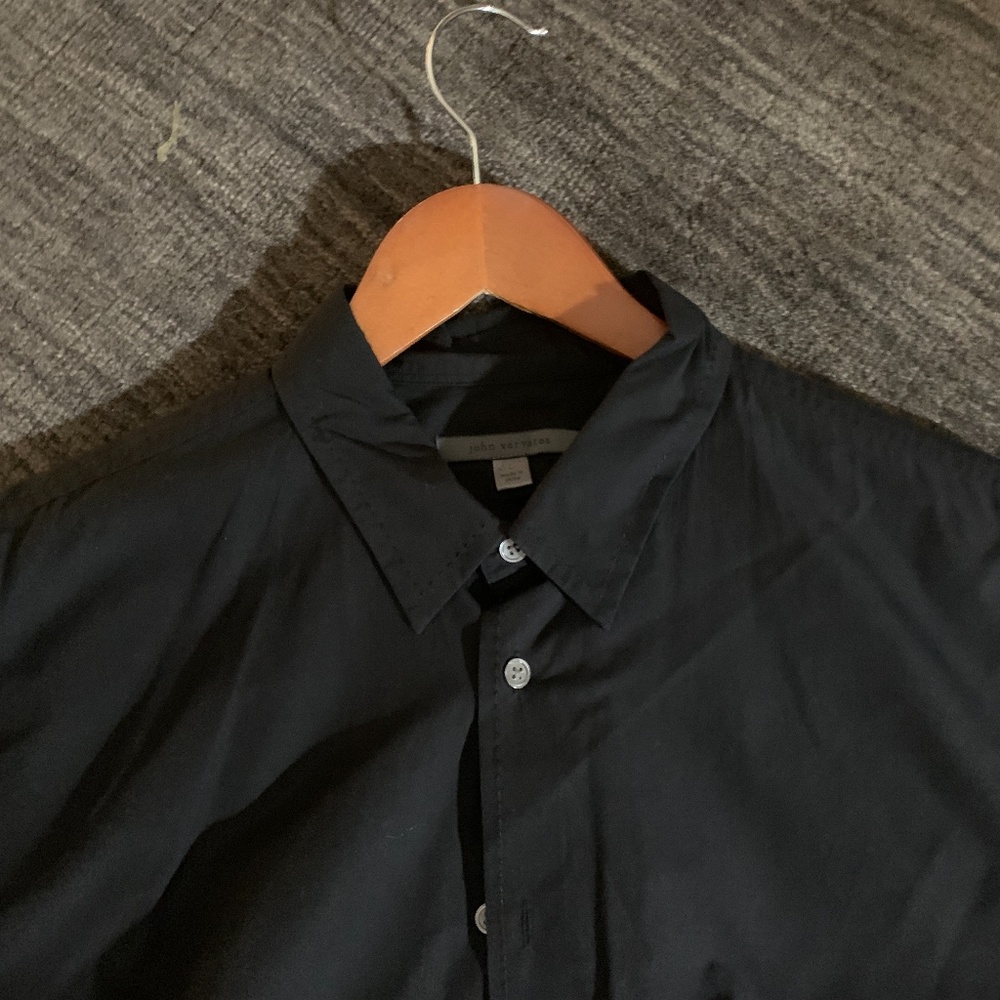 John Varvatos Collection Black Slim Large Shirt